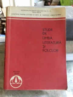 STUDII DE LIMBA, LITERATURA SI FOLCLOR