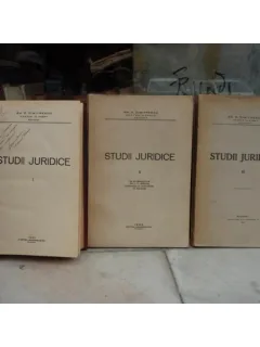Studii juridice 3 volume , Gh. D. Dimitrescu , 1939