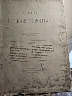 Studii literare si politice - Emanoil Kretzulescu