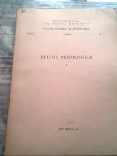 STUDII PEDOLOGICE I