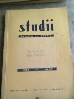 STUDII-REVISTA DE ISTORIE SUPLIMENT BIBLIOGRAFIC 1958-1967
