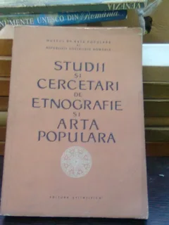 Studii si cercetari de etnografie si arta populara