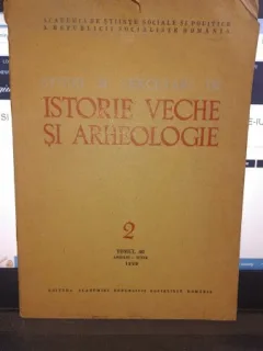 STUDII SI CERCETARI DE ISTORIE VECHE NR.2 , TOMUL 40 APRILIE-IUNIE/1989