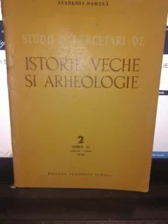 STUDII SI CERCETARI DE ISTORIE VECHE NR.2 , TOMUL 43 APRILIE-IUNIE/1992