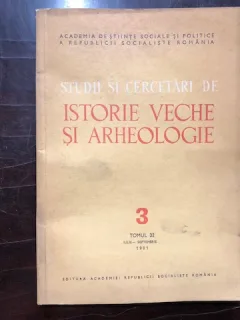 STUDII SI CERCETARI DE ISTORIE VECHE SI ARHEOLOGIE , VOLIII/1982