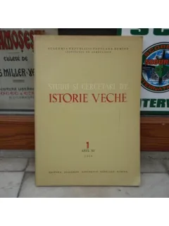 Studii si cercetari de istorie veche vol.1 anul XI 1960 , Em. Condurachi