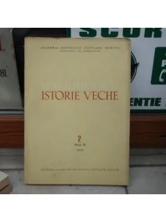 Studii si cercetari de istorie veche vol.2 anul IX 1958 , Em. Condurachi