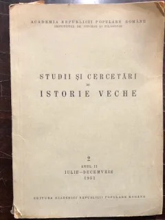 STUDII SI CERCETARI DE ISTORIE VECHE , VOL 2/1951