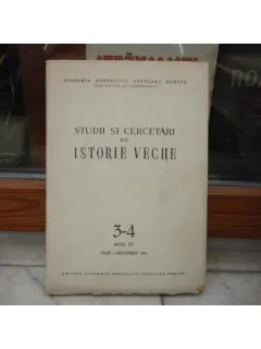 Studii si cercetari de istorie veche vol.3-4 anul VII iulie-decembrie 1956 , Gh. Stefan