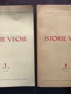STUDII SI CERCETARI DE ISTORIE VECHE , VOL I-II /1960