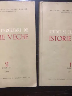 STUDII SI CERCETARI DE ISTORIE VECHE , VOL I-II/1961