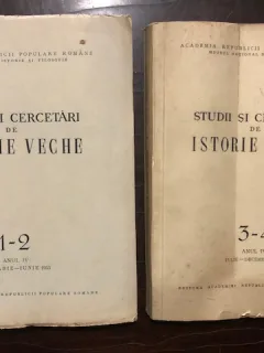 STUDII SI CERCETARI DE ISTORIE VECHE , VOL I-II,III,IV /1953