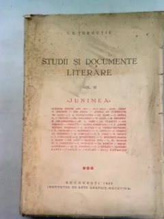 STUDII SI DOCUMENTE LITERARE - I.E TOROUTIU   VOL. III