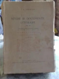 STUDII SI DOCUMENTE LITERARE, SAMANATORUL - vol VII - I.E. TOROUTIU