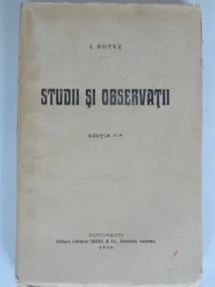 STUDII SI OBSERVATII - I. BOTEZ