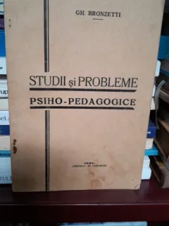 Studii si probleme psiho-pedagogice - Gh. Bronzetti