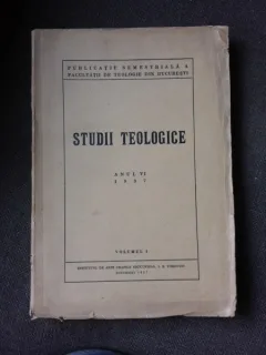 STUDII TEOLOGICE ANUL VI, 1937  VOL.I