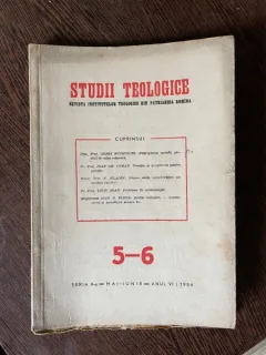 Studii Teologice. Revista institutelor teologice din Patriarhia Romana Seria a II-a 5-6 1954