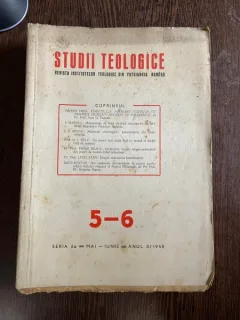 Studii Teologice. Revista institutelor teologice din Patriarhia Romana Seria a II-a 5-6 1958