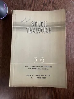 Studii Teologice. Revista institutelor teologice din Patriarhia Romana Seria a II-a 5-6 1961