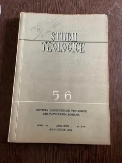Studii Teologice. Revista institutelor teologice din Patriarhia Romana Seria a II-a 5-6 1966