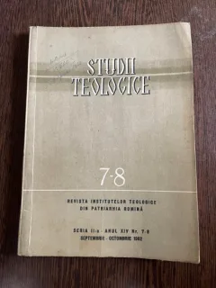 Studii Teologice. Revista institutelor teologice din Patriarhia Romana Seria a II-a 7-8 1962