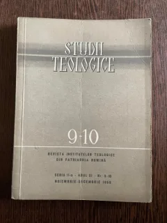 Studii Teologice. Revista institutelor teologice din Patriarhia Romana Seria a II-a 9-10 1959