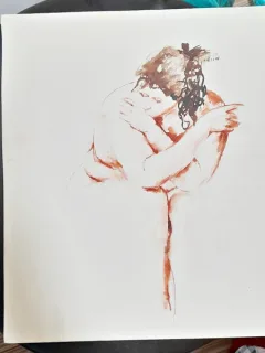 Studiu de model, litografie Vargas