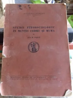 STUDIU FITOSOCIOLOGIC IN MUNITII CODRU SI MUMA - ANA M. PAUCA