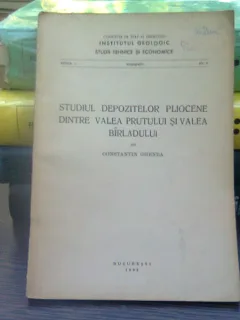 Studiul depozitelor pliocene dintre valea Prutului si valea Birladului - Constantin Ghenea