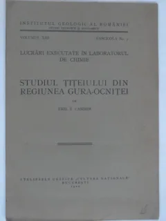 STUDIUL TITEIULUI DIN REGIUNEA GURA-OCNITEI - EMIL E. CASIMIR