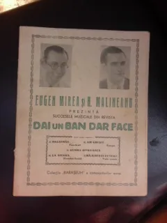 Succesele muzicale din revista Dai un Ban dar Face, prezentate de Eugen Mirea si H. Malineanu