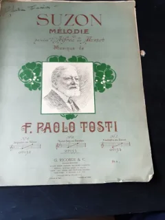SUZON, MELODIE - MUZICA F. PAOLO TOSTI, VERSURI ALFRED DE MUSSET  (CU SEMNATURA BARITONULUI SERBAN TASSIAN)