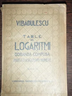 TABELE DE LOGARITMI - V.I. BADULESCU