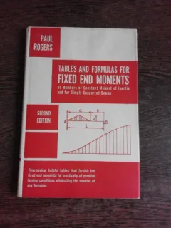 TABLES AND FORMULAS FOR FIXED END MOMENTS - PAUL ROGERS  (TEXT IN LIMBA ENGLEZA)