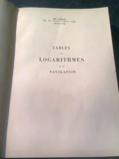 TABLES DE LOGARITHMES A SIX DECIMALES ET TABLES DE NAVIGATION - G. FRIOCOURT  (CARTE IN LIMBA FRANCEZA)