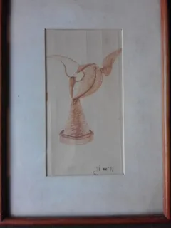 TABLOU ALIN GHEORGHIU, 1972, DIMENSIUNI 28/40  (CU SEMNATURA AUTORULUI PE SPATELE TABLOULUI)