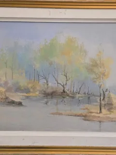 Tablou - Peisaj din Delta Dunarii (pictura)
