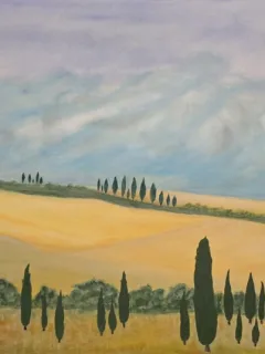 Tablou - Peisaj din Toscana (pictura)