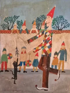 Tablou Petru Vintila - Arlechin (pictura)