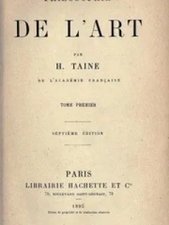 Taine, Philosophie de l art
