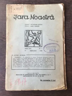 Tara Noastra - Nr. 1 Anul XVII 19 Feburarie 1938