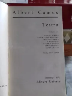 TEATRU - ALBERT CAMUS