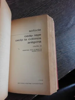 TEATRU - SOFOCLE 2 VOLUME COLIGATE  (DETALII IN DESCRIERE)