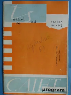 Teatrul de stat Piatra Neamt - Caiet program/septembrie 1964