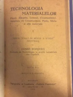 Technologia Materialelor - Constantin Popovici