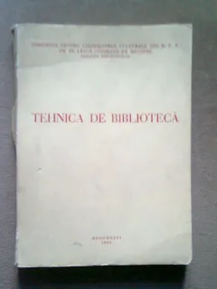TEHNICA DE BIBLIOTECA