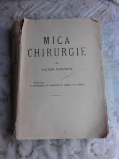 TEHNICA GENERALA SI MICA CHIRURGIE PENTRU EXTERNATUL IN MEDICINA - VICTOR DIMITRIU, C. ANDREESCU ETC  (CU DEDICATIA LUI C. ANDREESCU)