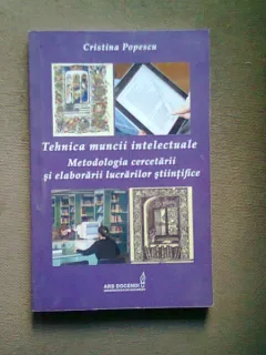 TEHNICA MUNCII INTELECTUALE - CRISTINA POPESCU