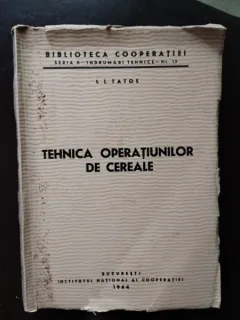 Tehnica Operatiunilor de Cereale - I. I. Tatos